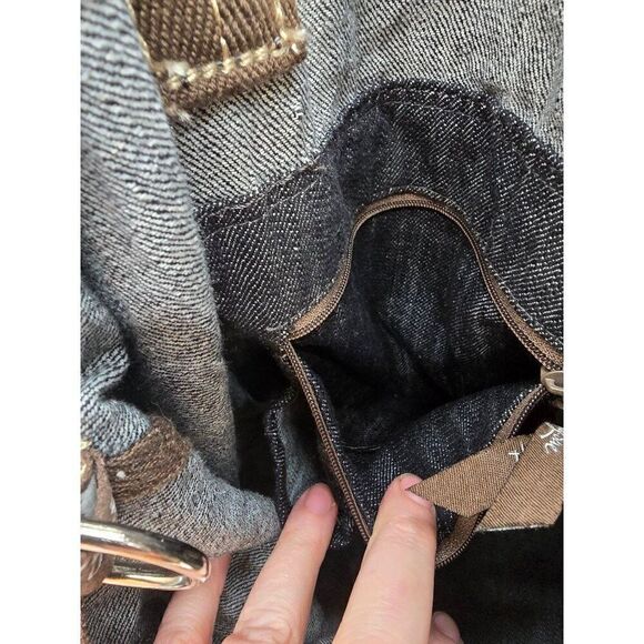 Thirty-One Denim Tote Bag With Pockets & Zippered Compartments - Picture 4 of 8